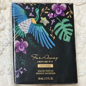 Far Away Infinity Intense Eau de Parfum - Floral Parrot Packaging